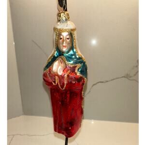 Kurt Adler Polonaise Komozja Poland Mary Holy Family Vintage Glass Ornament